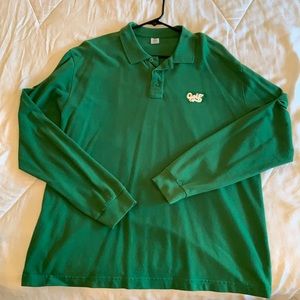 GOLF WANG Green Long Sleeve Polo XXL